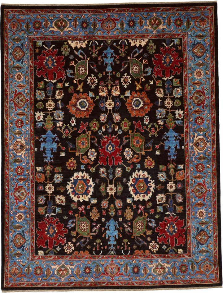 8' 11 x 11' 6 Hand Knotted Ariana Ziegler Rug