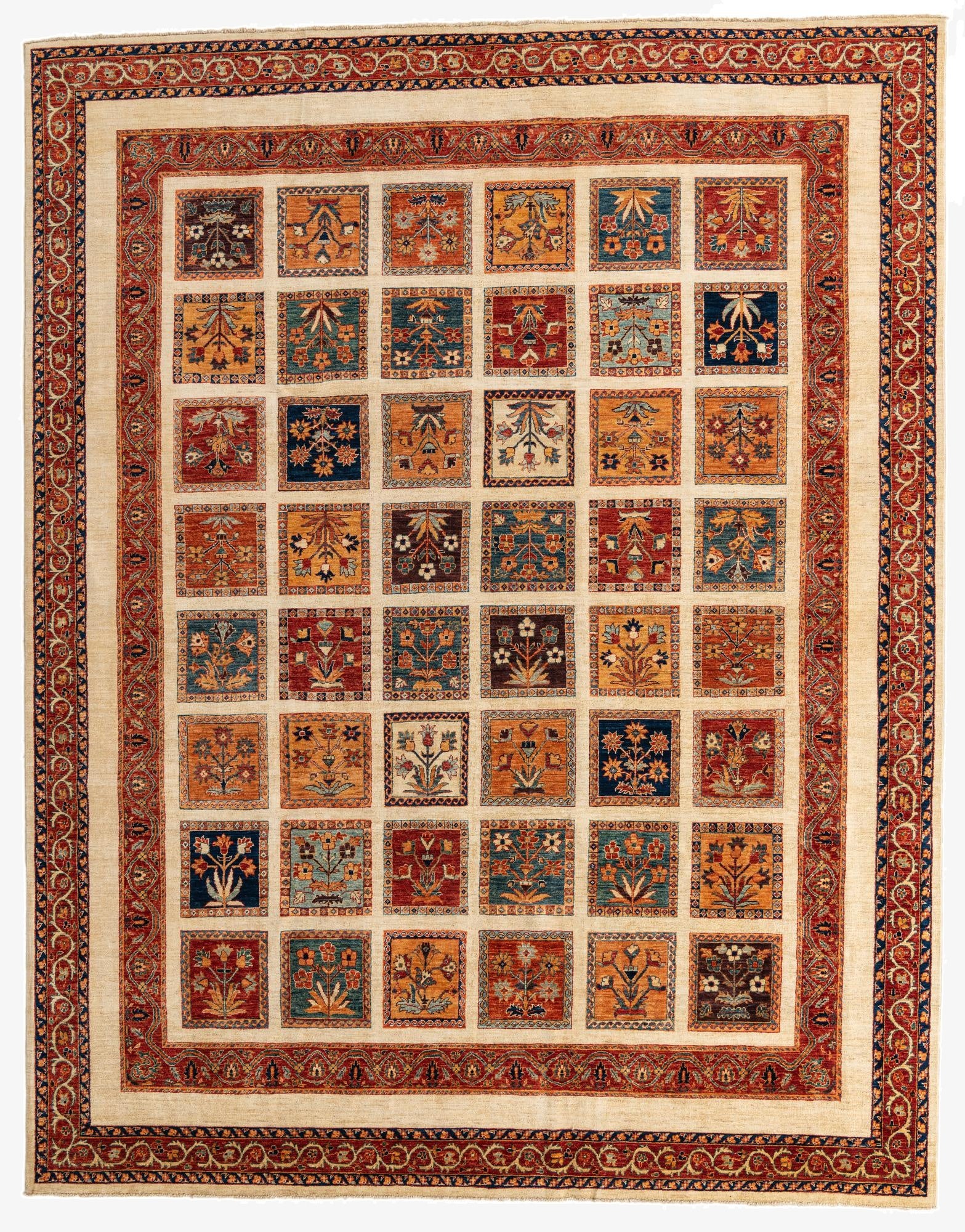 9' x 11' 5  Hand Knotted Ariana Ziegler Oriental Rug