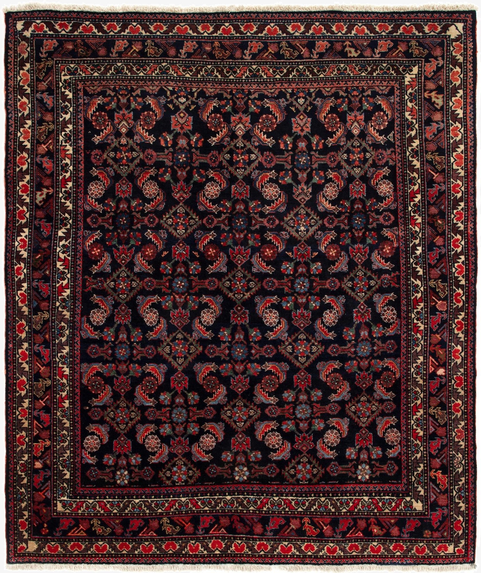 5' 3 x 6'  Hand Knotted Armanibaff Persian Rug