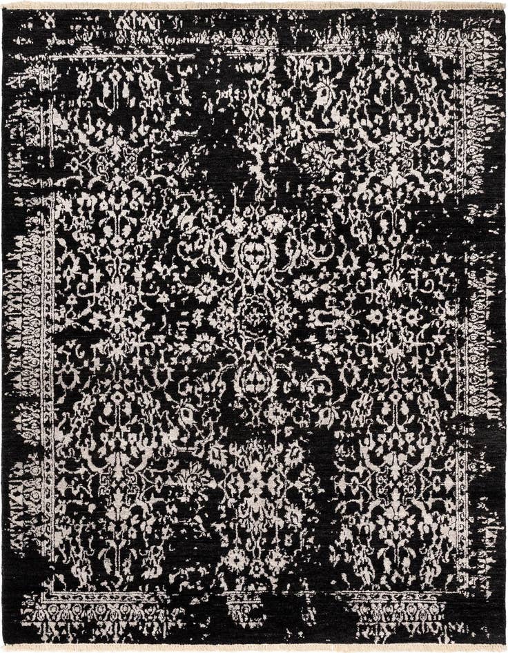 Detail image of 5' x 6' 9 Art Inspired Wool Rug