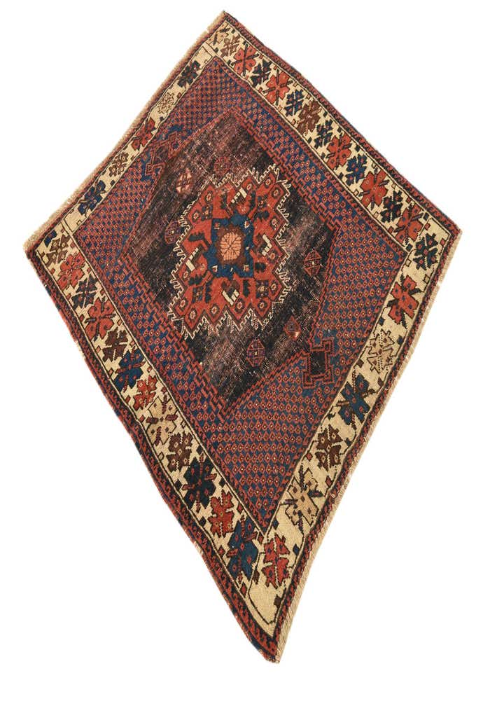 3' 5 x 4' Hand Knotted Bakhtiar Persian Wool Rug