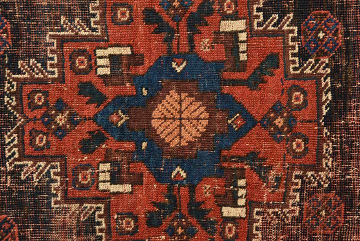 3' 5 x 4' Hand Knotted Bakhtiar Persian Wool Rug