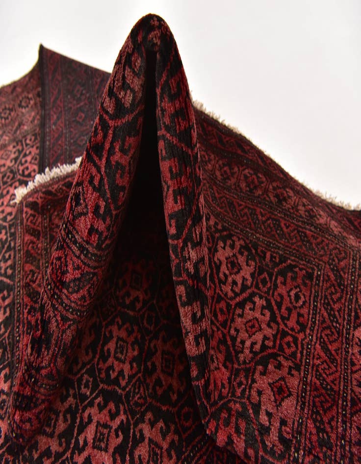 Detail image of 3' 4 x 6'  Hand Knotted Balouch Persian Wool Rug