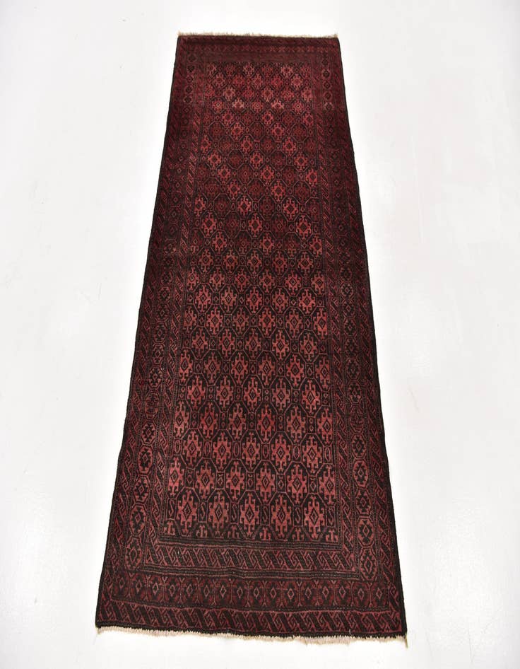 Detail image of 3' 4 x 6' Hand Knotted Balouch Persian Wool Rug