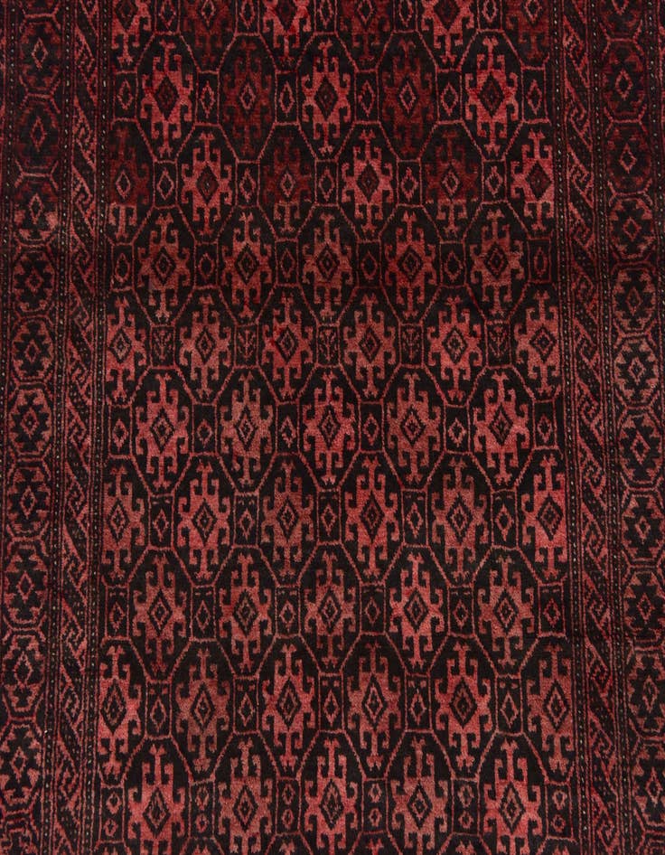 Detail image of 3' 4 x 6'  Hand Knotted Balouch Persian Wool Rug