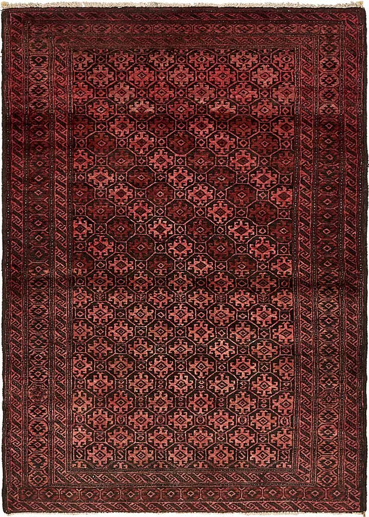 3' 4 x 6' Hand Knotted Balouch Persian Wool Rug