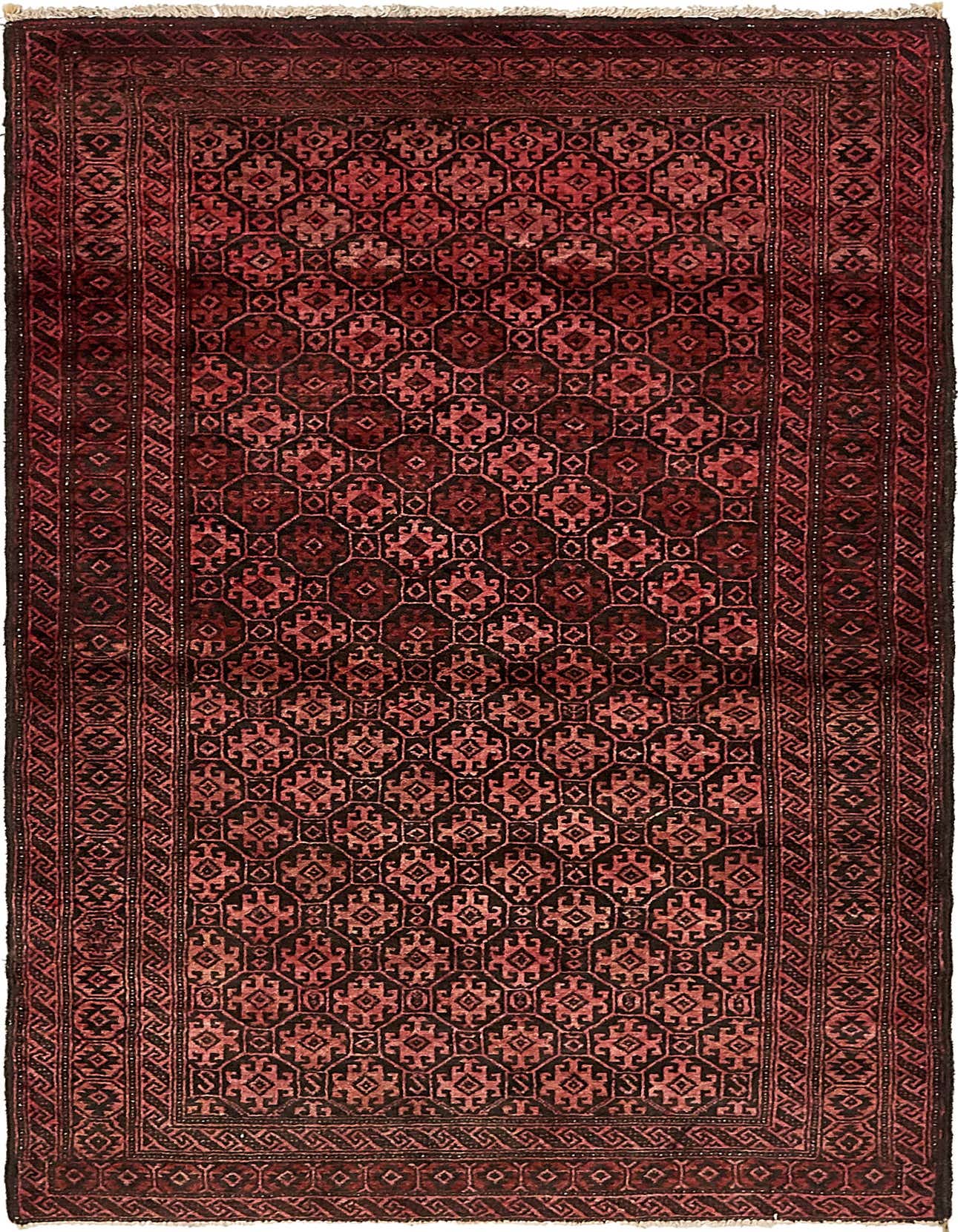 3' 4 x 6' Hand Knotted Balouch Persian Wool Rug
