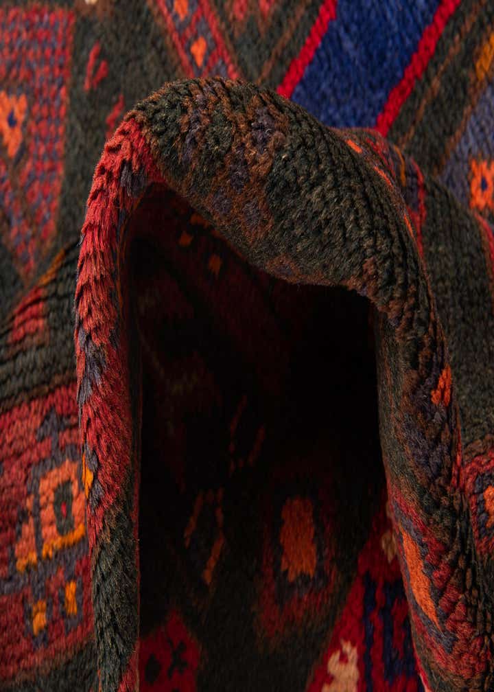 3' 2 x 4' 10 Hand Knotted Balouch Persian Wool Rug
