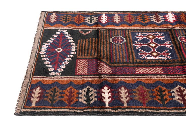 Detail image of 2' 9 x 4' 7 Hand Knotted Balouch Persian Wool Rug