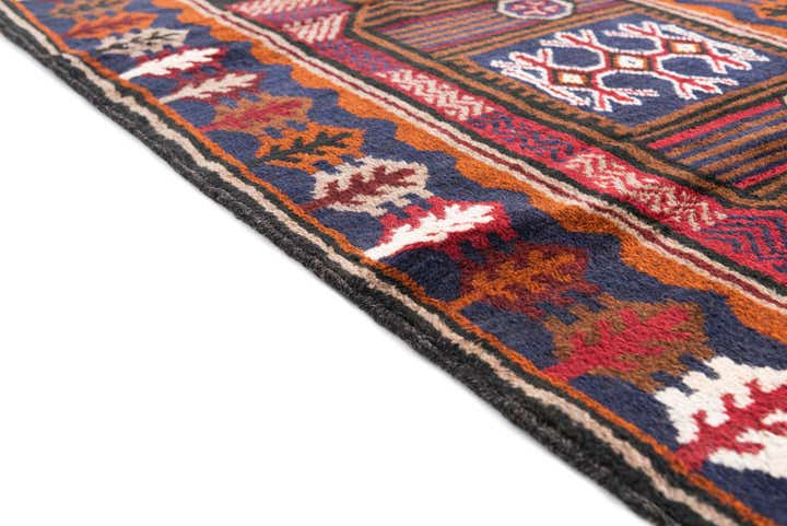 2' 9 x 4' 7 Hand Knotted Balouch Persian Wool Rug