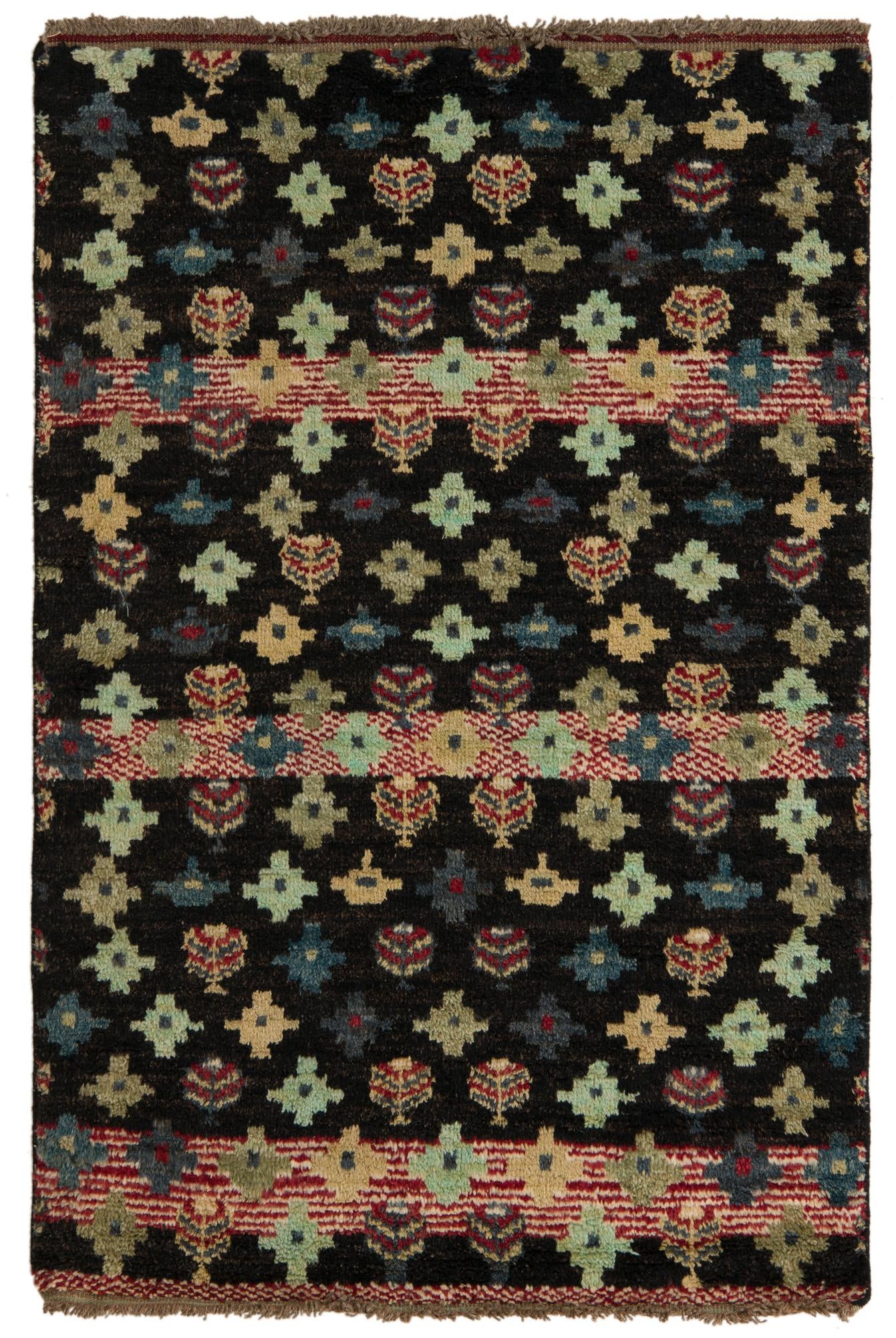 4' 1 x 6' 2 Hand Knotted Balouch Wool Rug