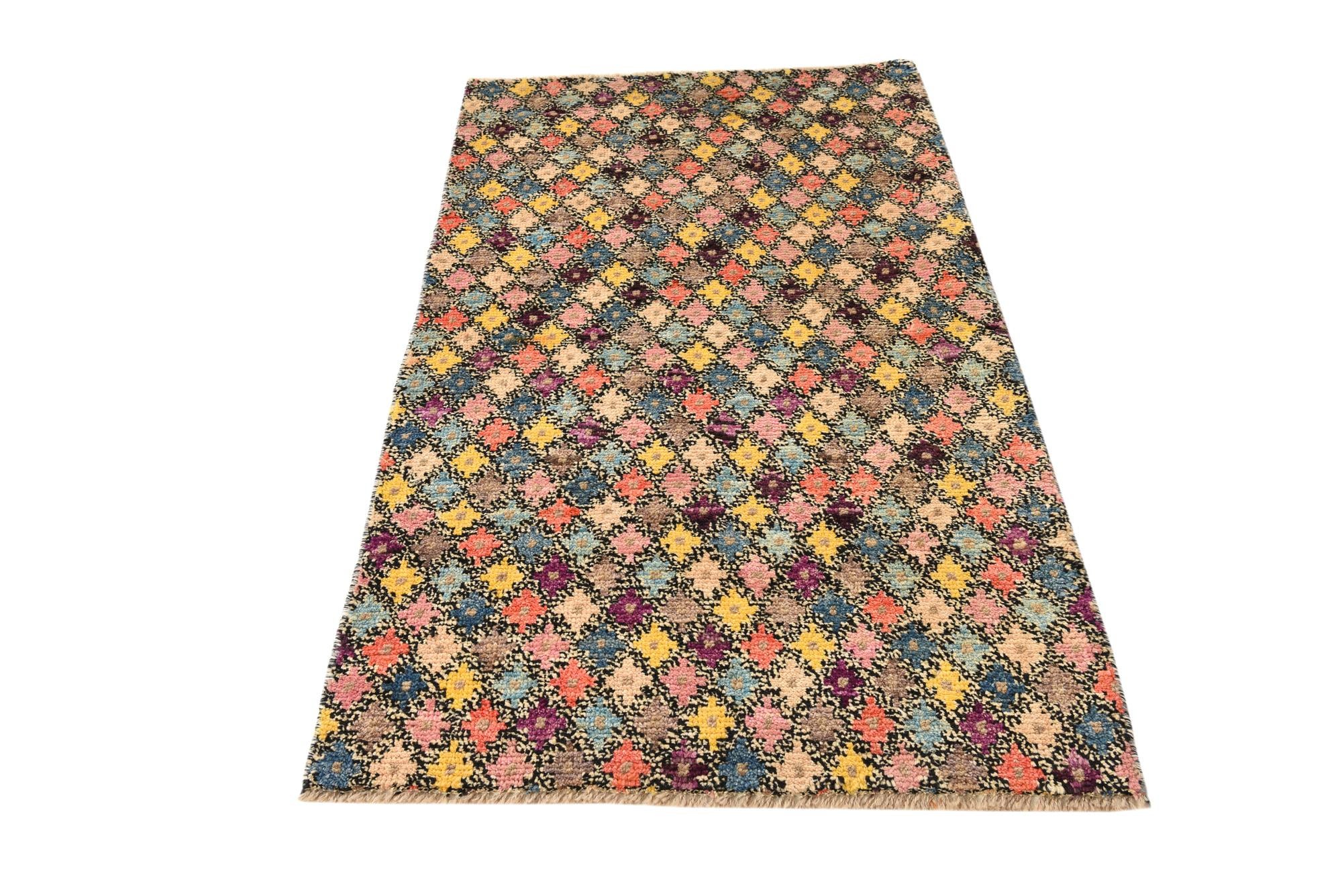 3' x 5' Hand Knotted Balouch Wool Rug