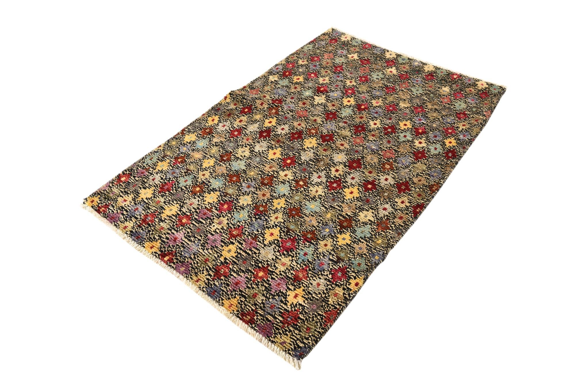 3' x 4' 10 Hand Knotted Balouch Wool Rug