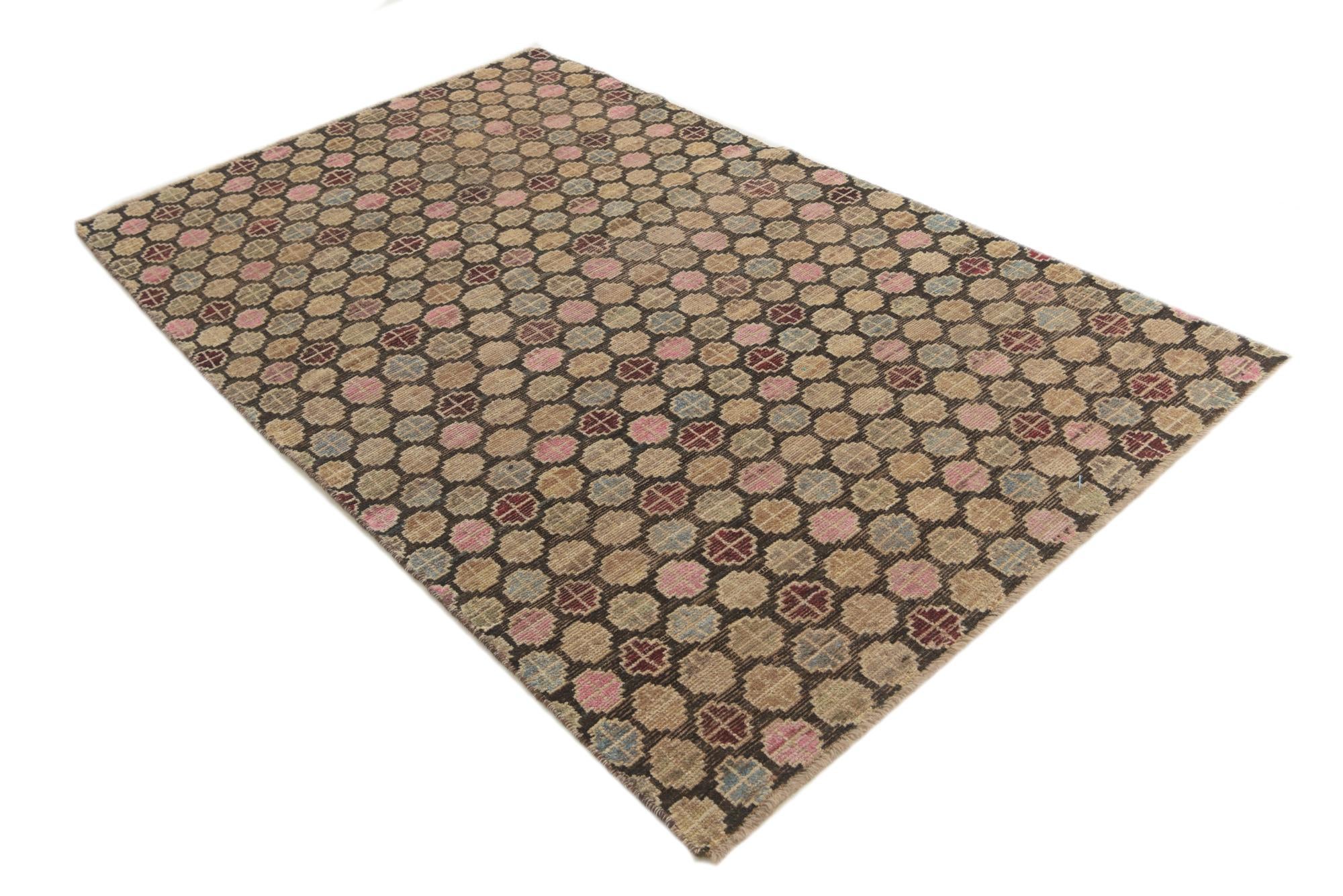 4' 10 x 8' 1 Hand Knotted Balouch Wool Rug