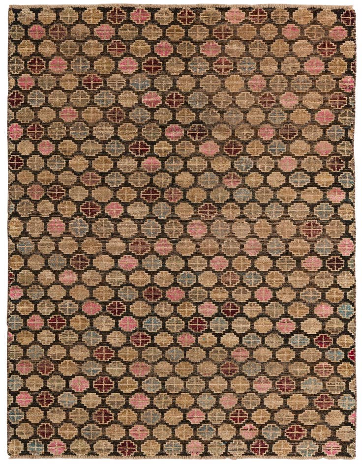 Detail image of 4' 10 x 8' 1 Hand Knotted Balouch Wool Rug