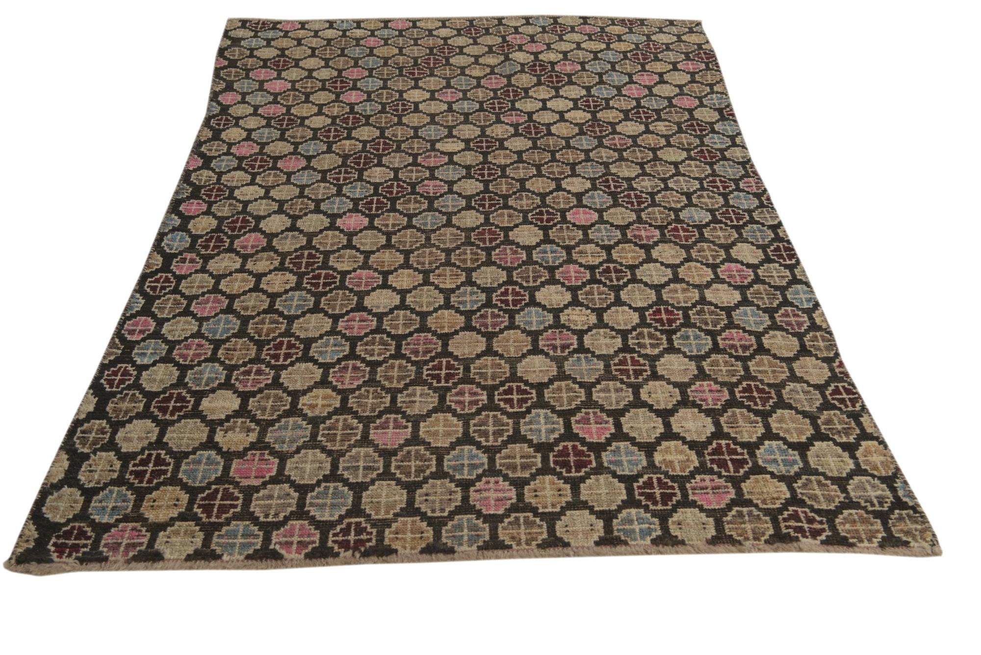 5' x 8' Hand Knotted Balouch Wool Rug