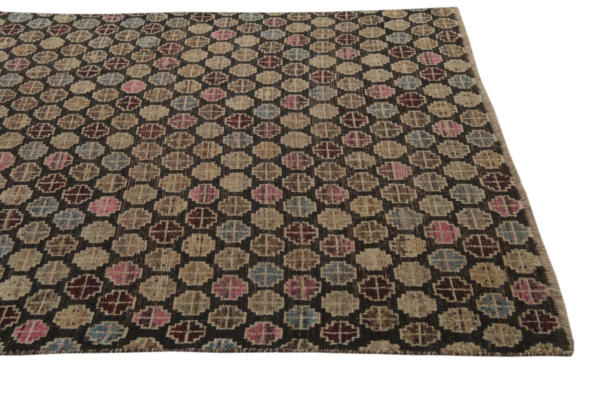 5' x 8' Hand Knotted Balouch Wool Rug