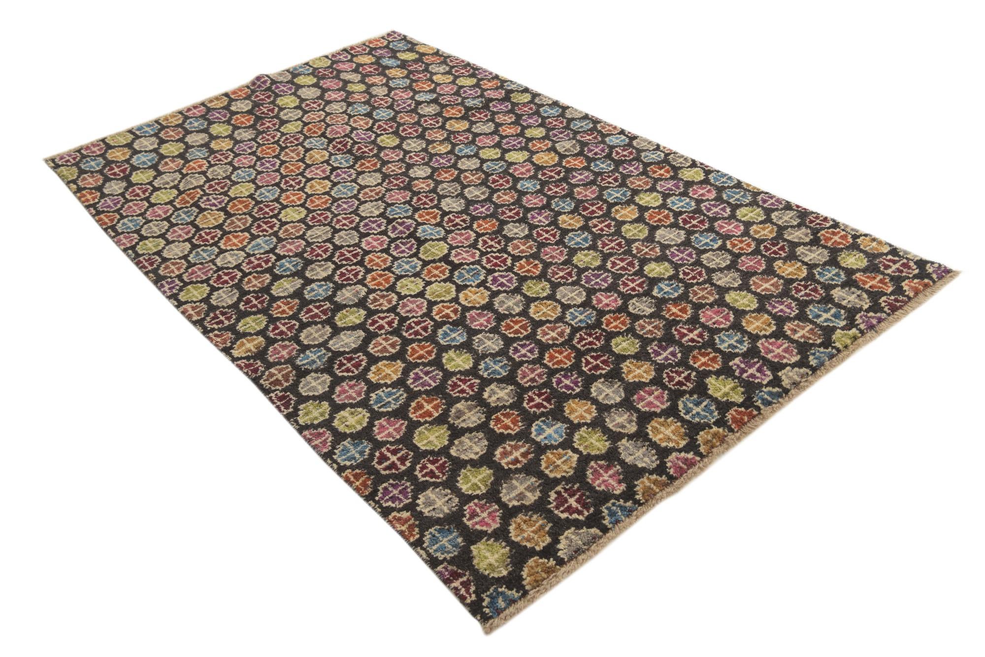 5' x 8' 1 Hand Knotted Balouch Wool Rug