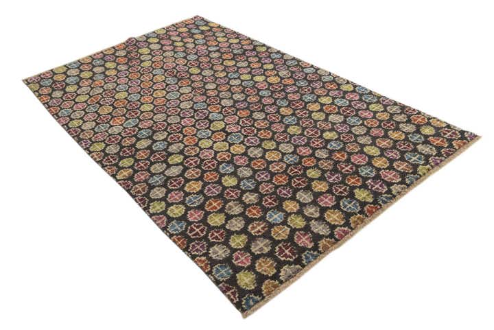 5' x 8' 1 Hand Knotted Balouch Wool Rug