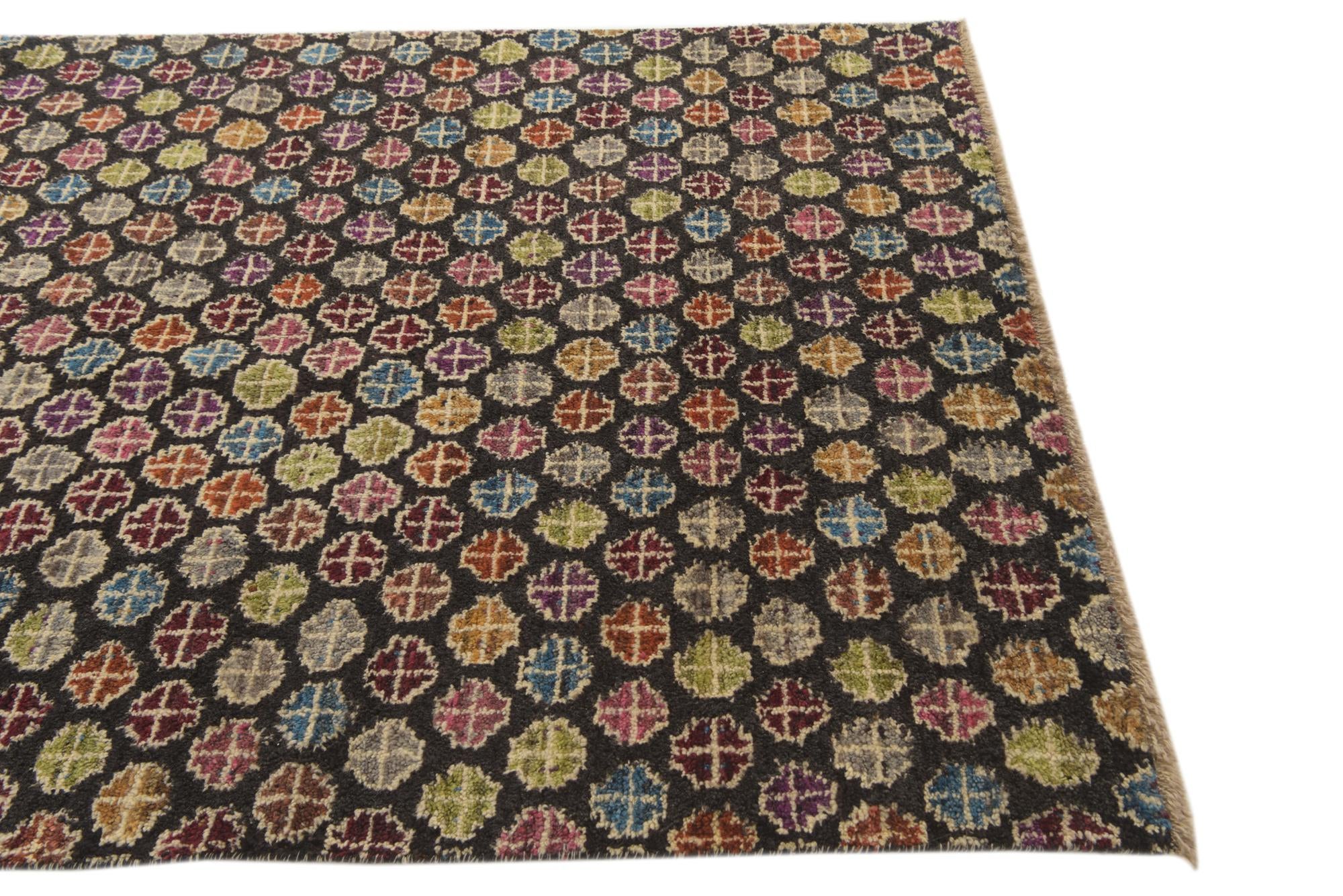 5' x 8' 1 Hand Knotted Balouch Wool Rug