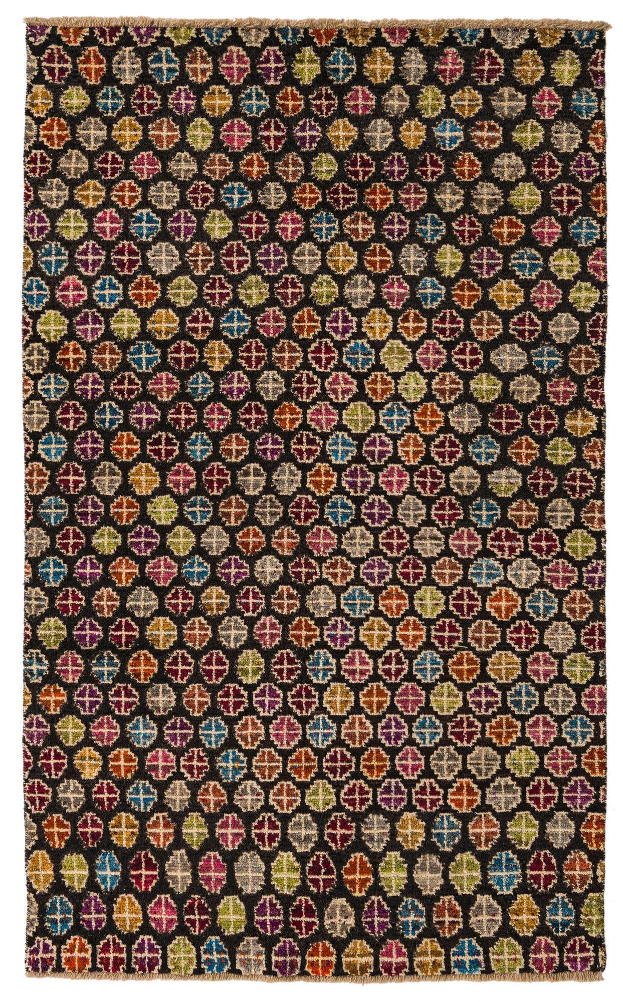 5' x 8' 1 Hand Knotted Balouch Wool Rug