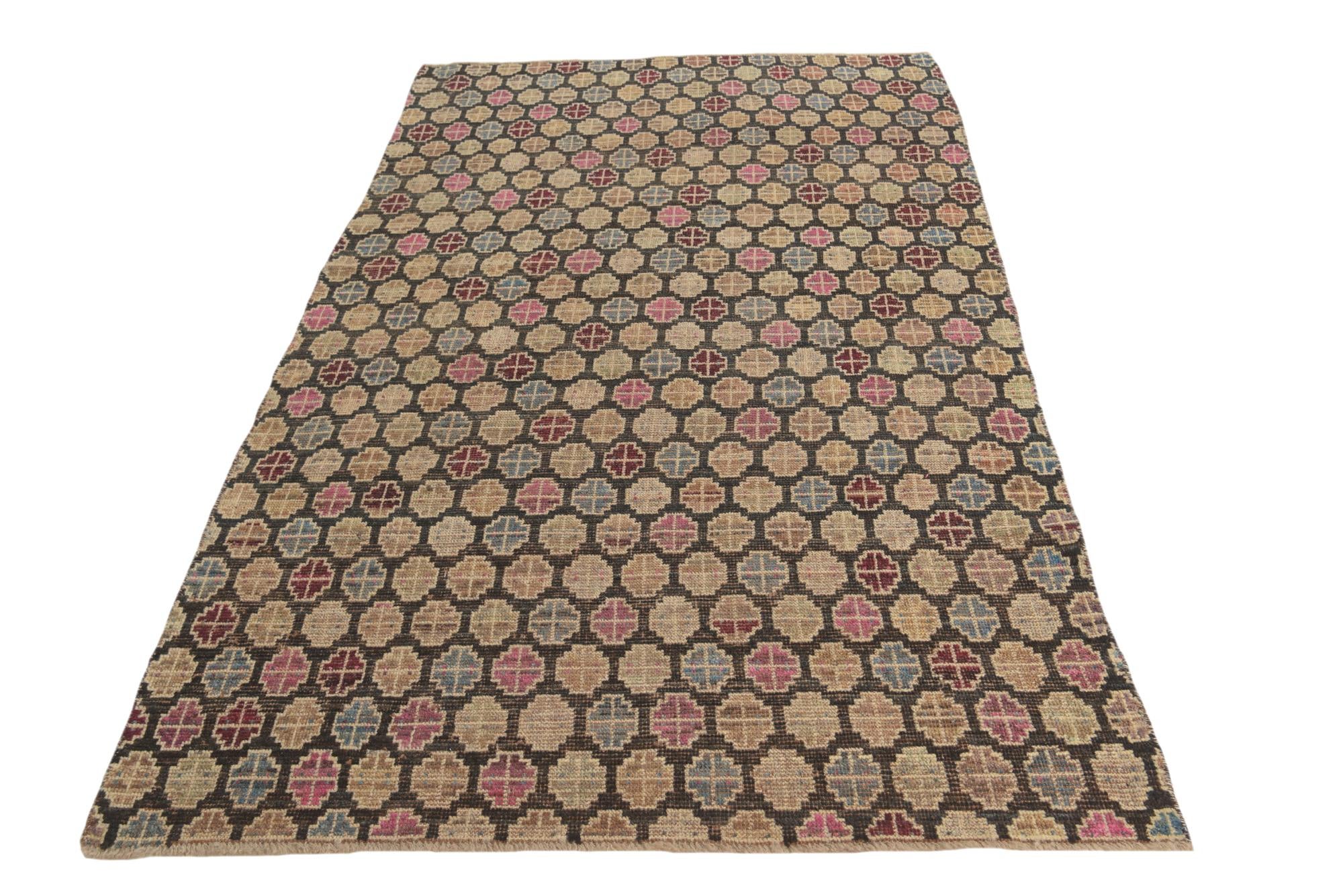 5' x 8' Hand Knotted Balouch Wool Rug