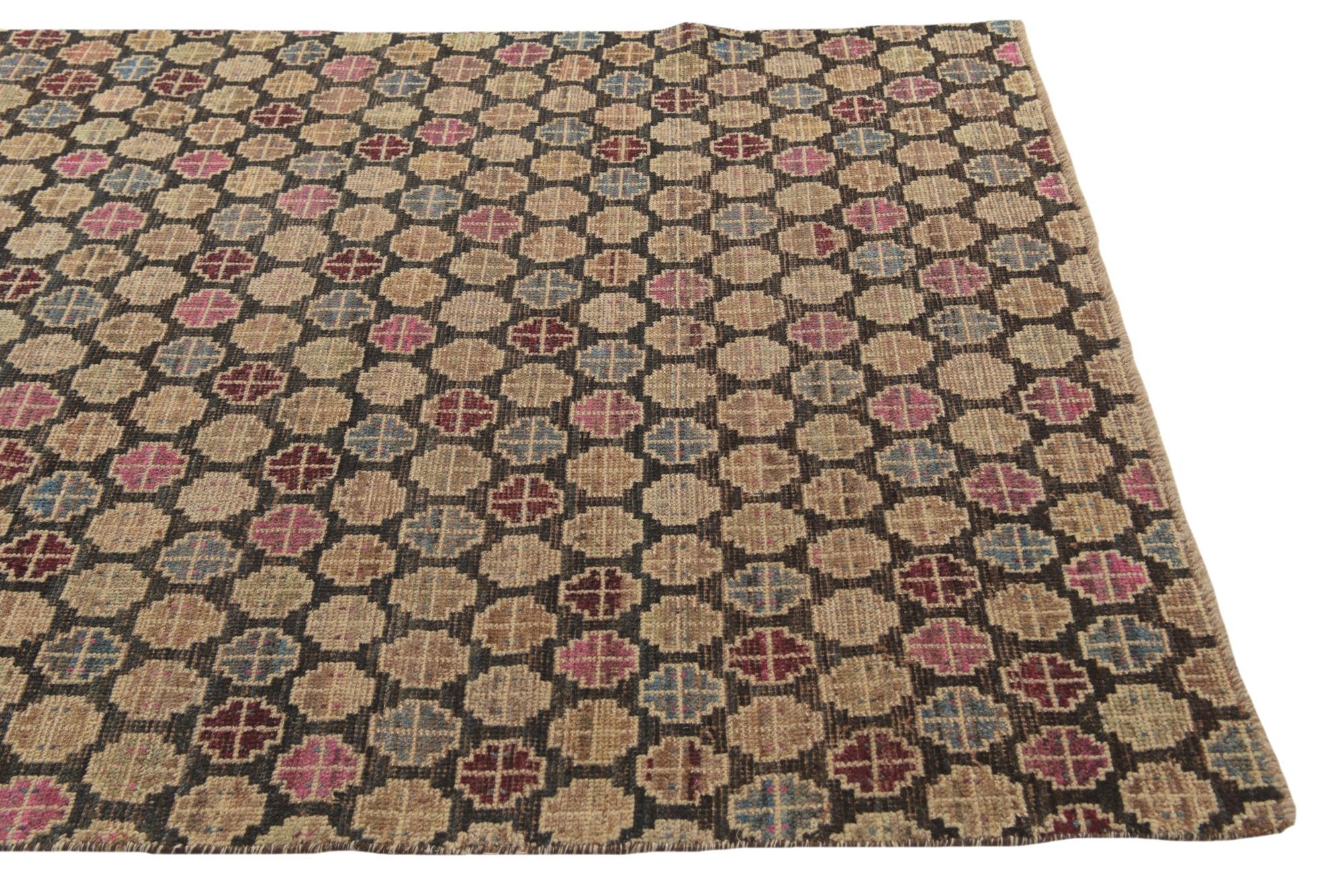 5' x 8' Hand Knotted Balouch Wool Rug
