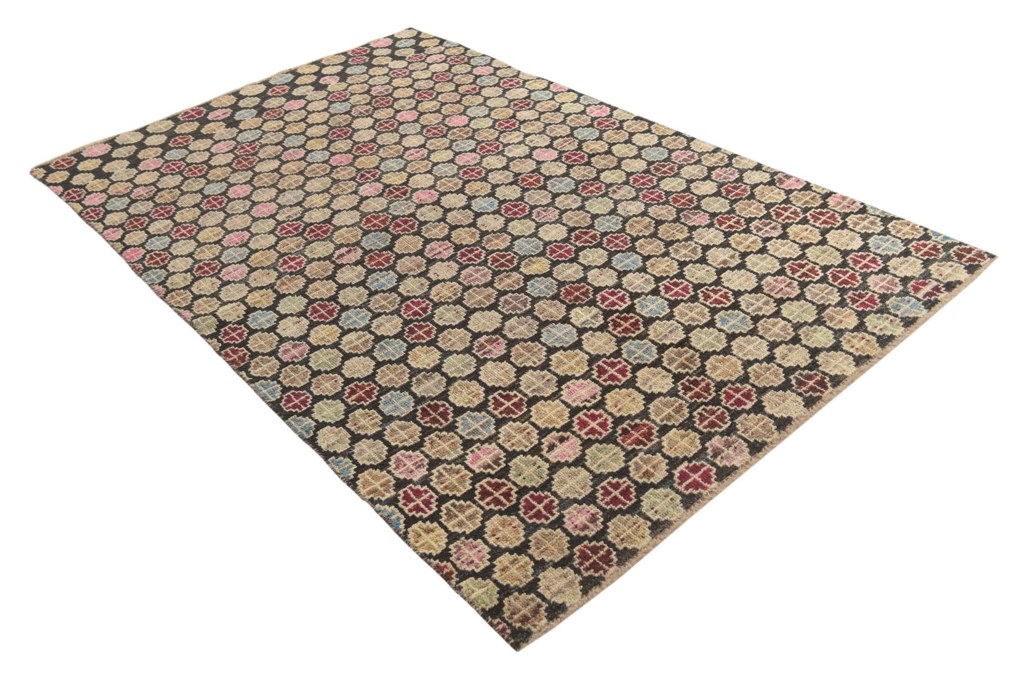 5' 3 x 8' 3 Hand Knotted Balouch Wool Rug