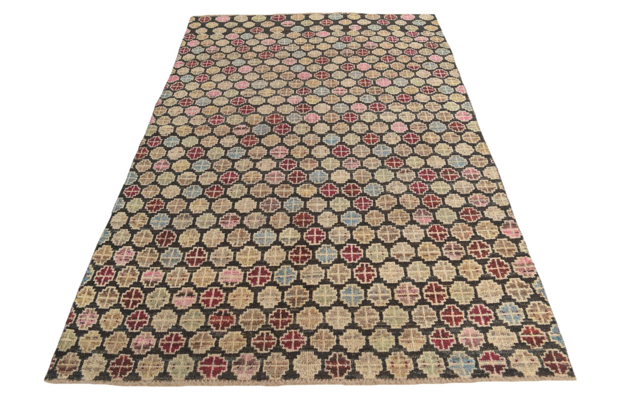 5' 3 x 8' 3 Hand Knotted Balouch Wool Rug