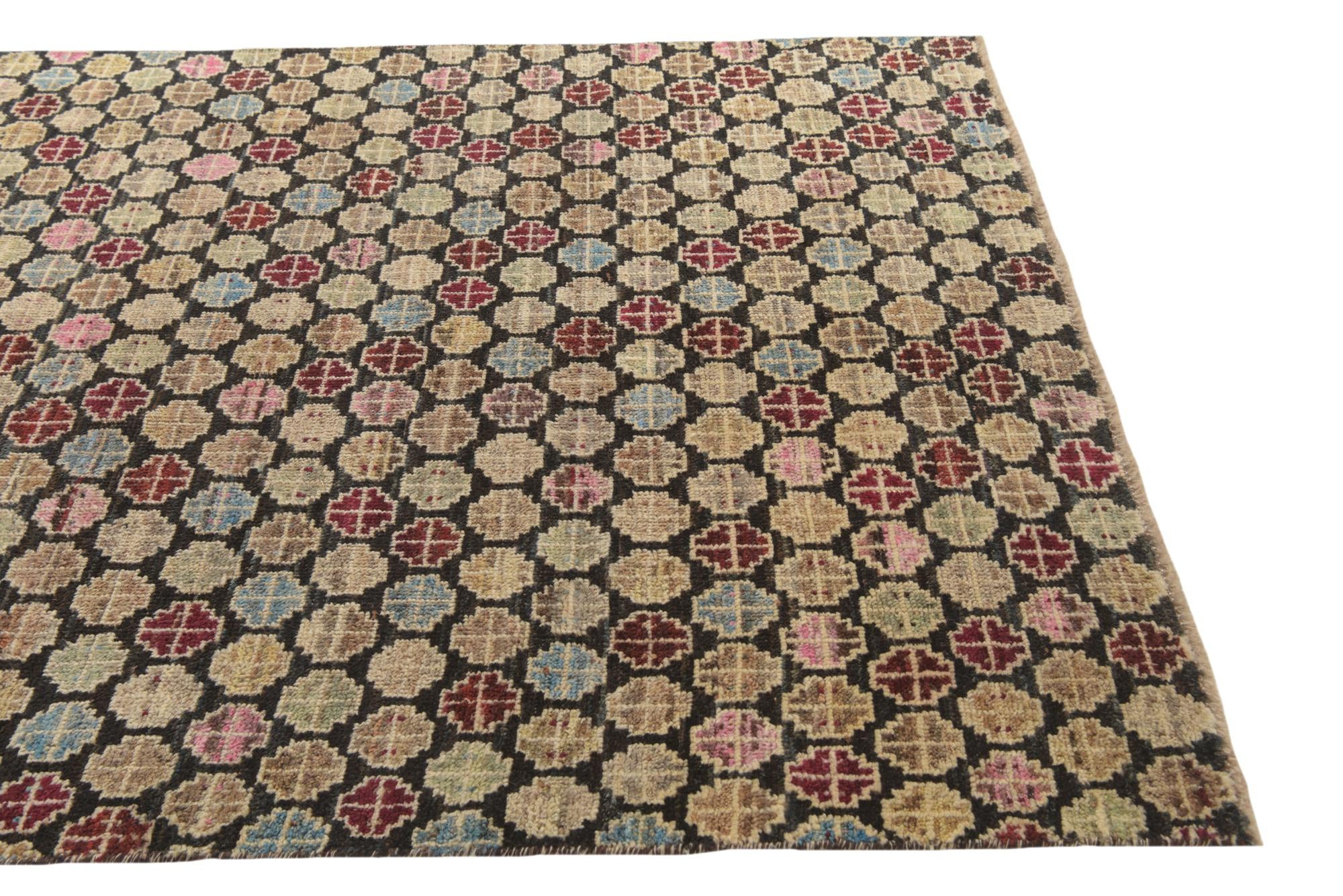 5' 3 x 8' 3 Hand Knotted Balouch Wool Rug