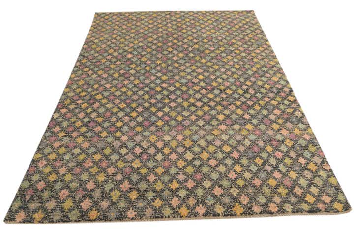 5' 7 x 8' 3 Hand Knotted Balouch Wool Rug