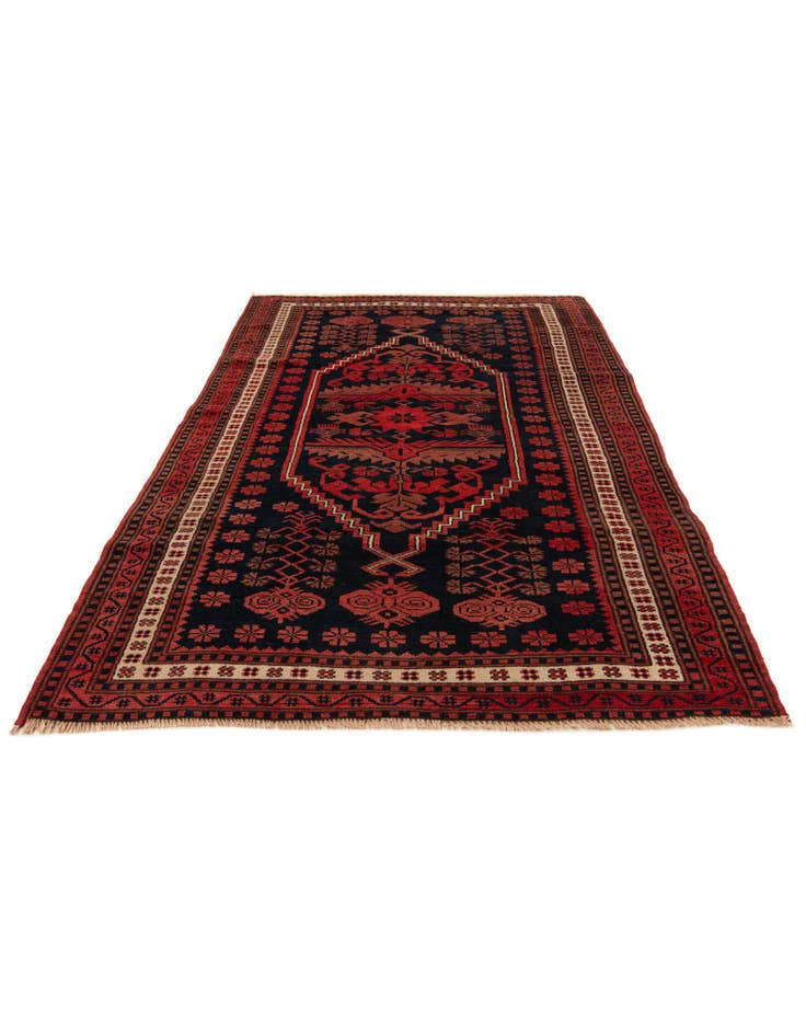 Detail image of 3' 7 x 6' Hand Knotted Balouch Oriental Wool Rug