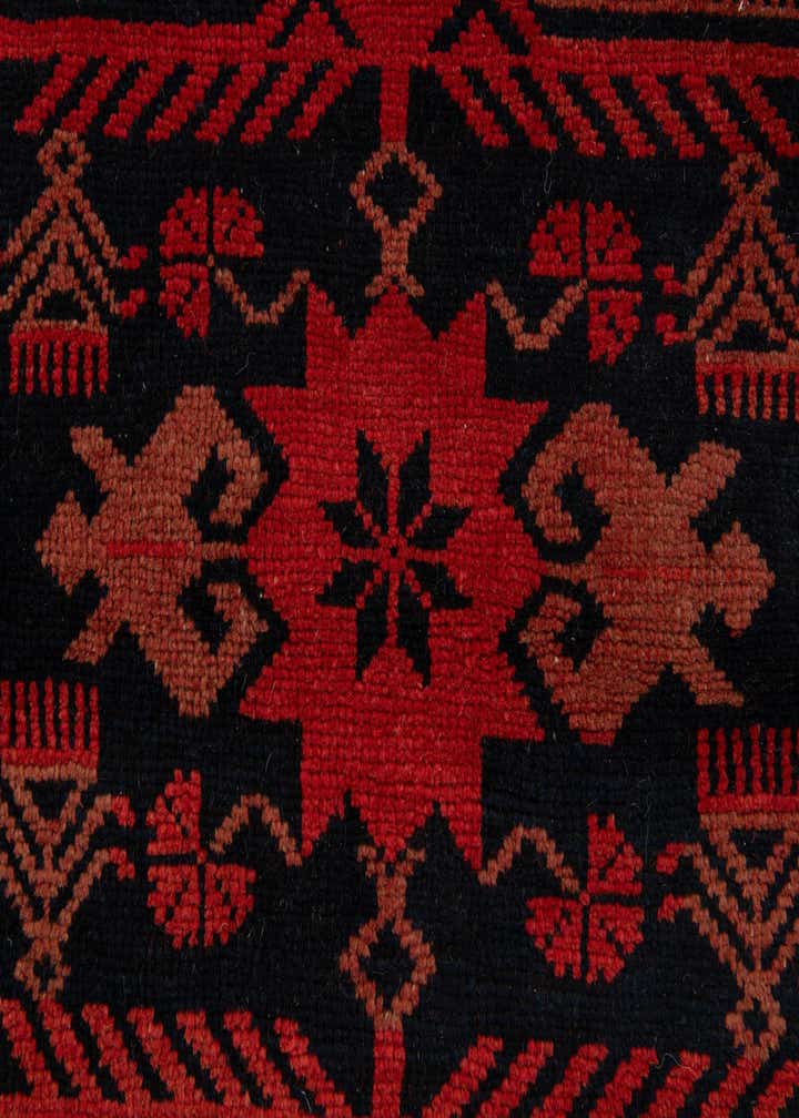 3' 7 x 6' Hand Knotted Balouch Oriental Wool Rug