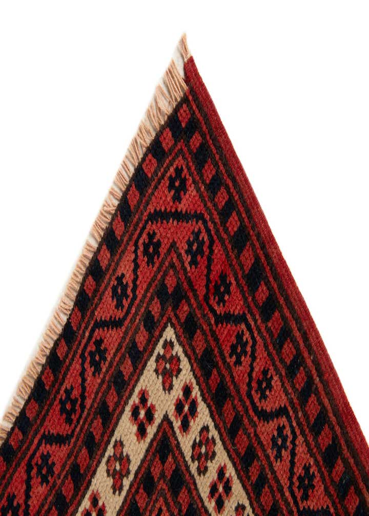 3' 7 x 6' Hand Knotted Balouch Oriental Wool Rug