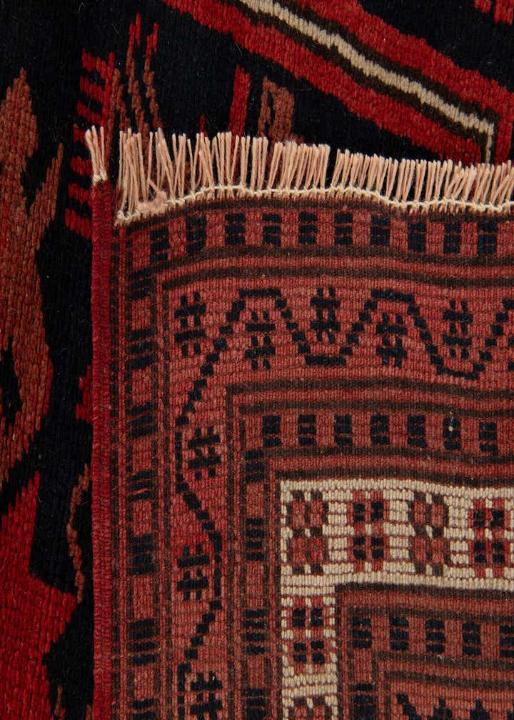 3' 7 x 6' Hand Knotted Balouch Oriental Wool Rug