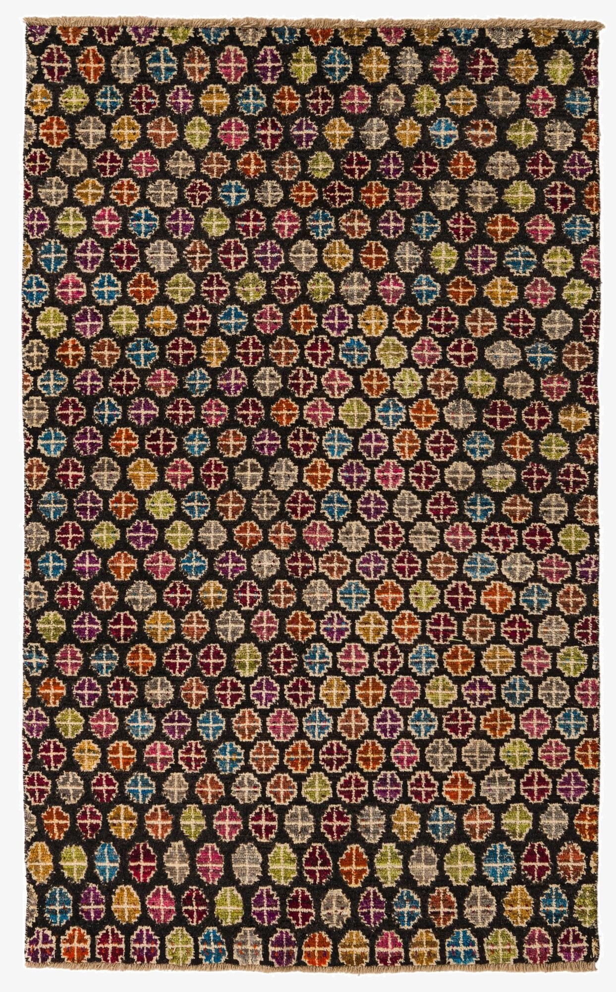 5' x 8' 1  Hand Knotted Balouch Wool Rug