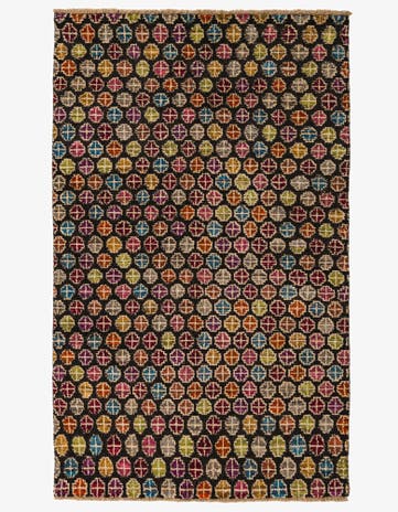 5' x 8' 1 Hand Knotted Balouch Wool Rug