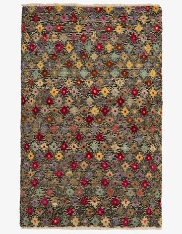 3' x 4' 10 Hand Knotted Balouch Wool Rug