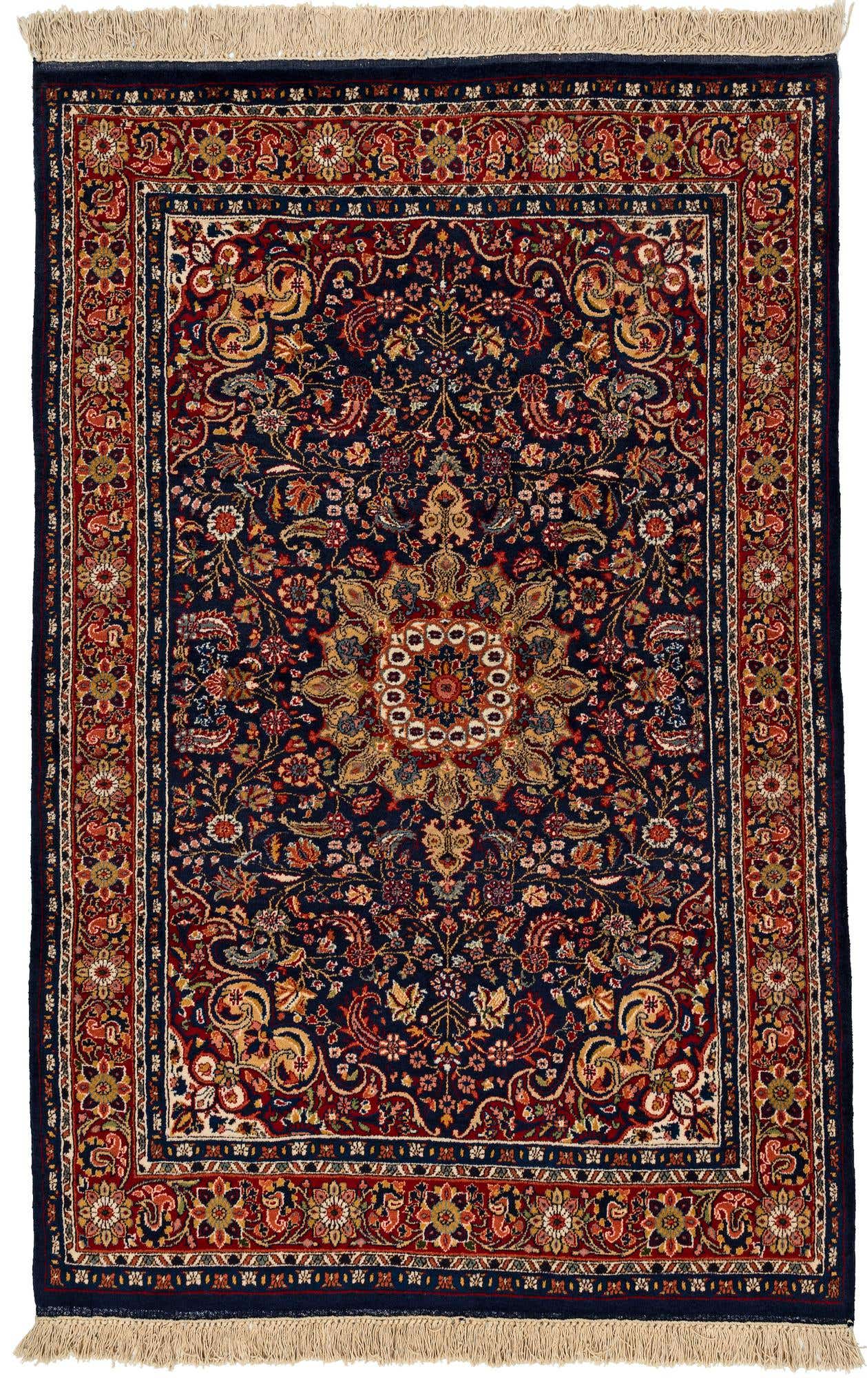 4' x 6' 2 Hand Knotted Bidjar Oriental Wool Rug