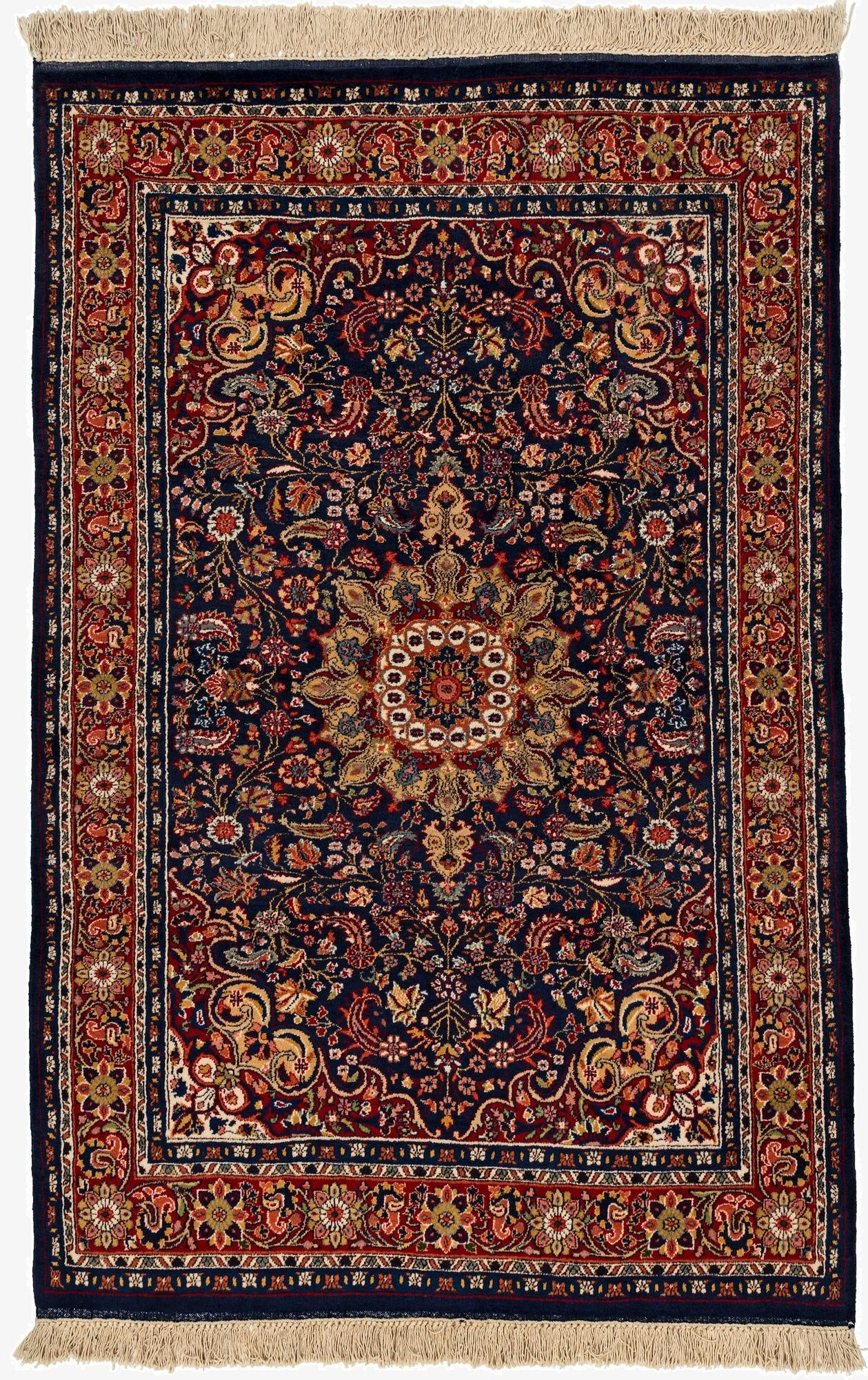 4' x 6' 2  Hand Knotted Bidjar Oriental Wool Rug