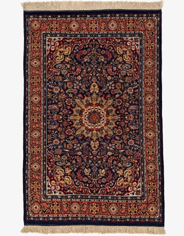 4' x 6' 2 Hand Knotted Bidjar Oriental Wool Rug
