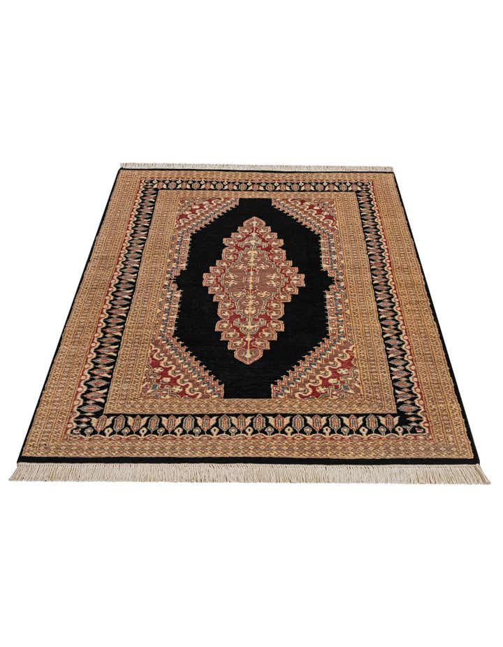 4' 2 x 5' 11 Hand Knotted Bokhara Oriental Rug