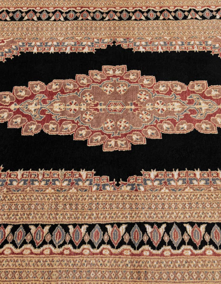 Detail image of 4' 2 x 5' 11 Hand Knotted Bokhara Oriental Rug