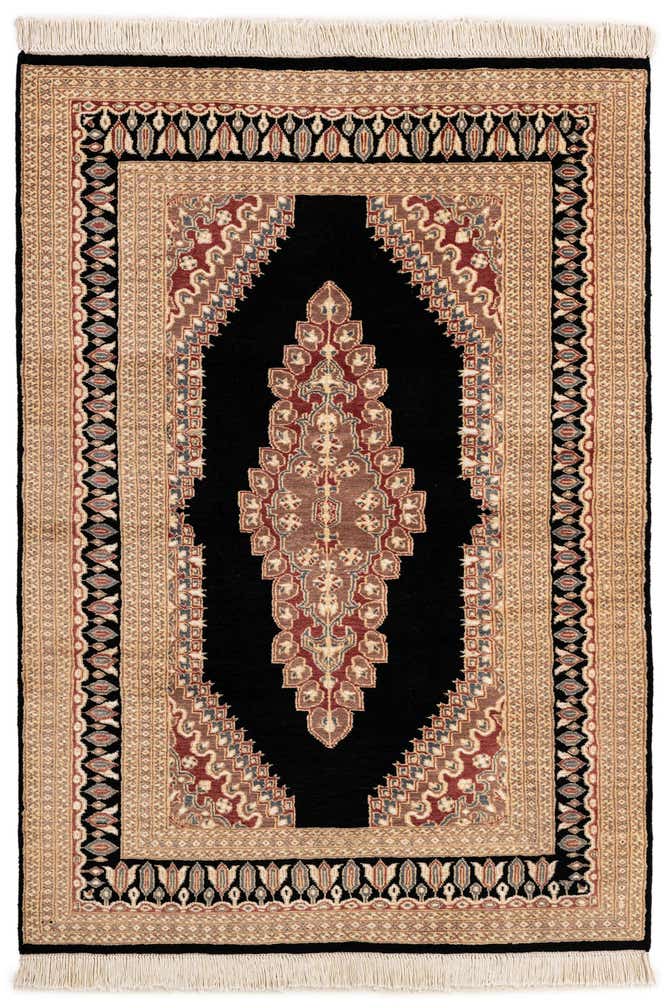 4' 2 x 5' 11 Hand Knotted Bokhara Oriental Rug