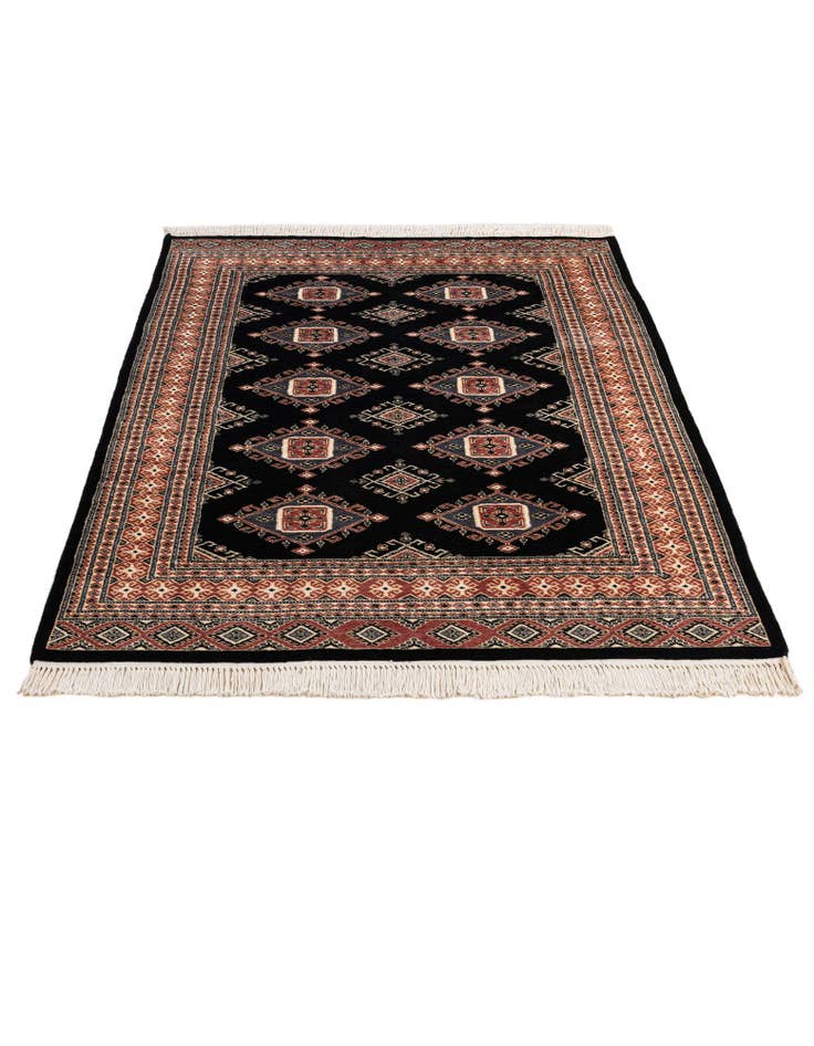 Detail image of 4' 3 x 5' 10 Hand Knotted Bokhara Rug