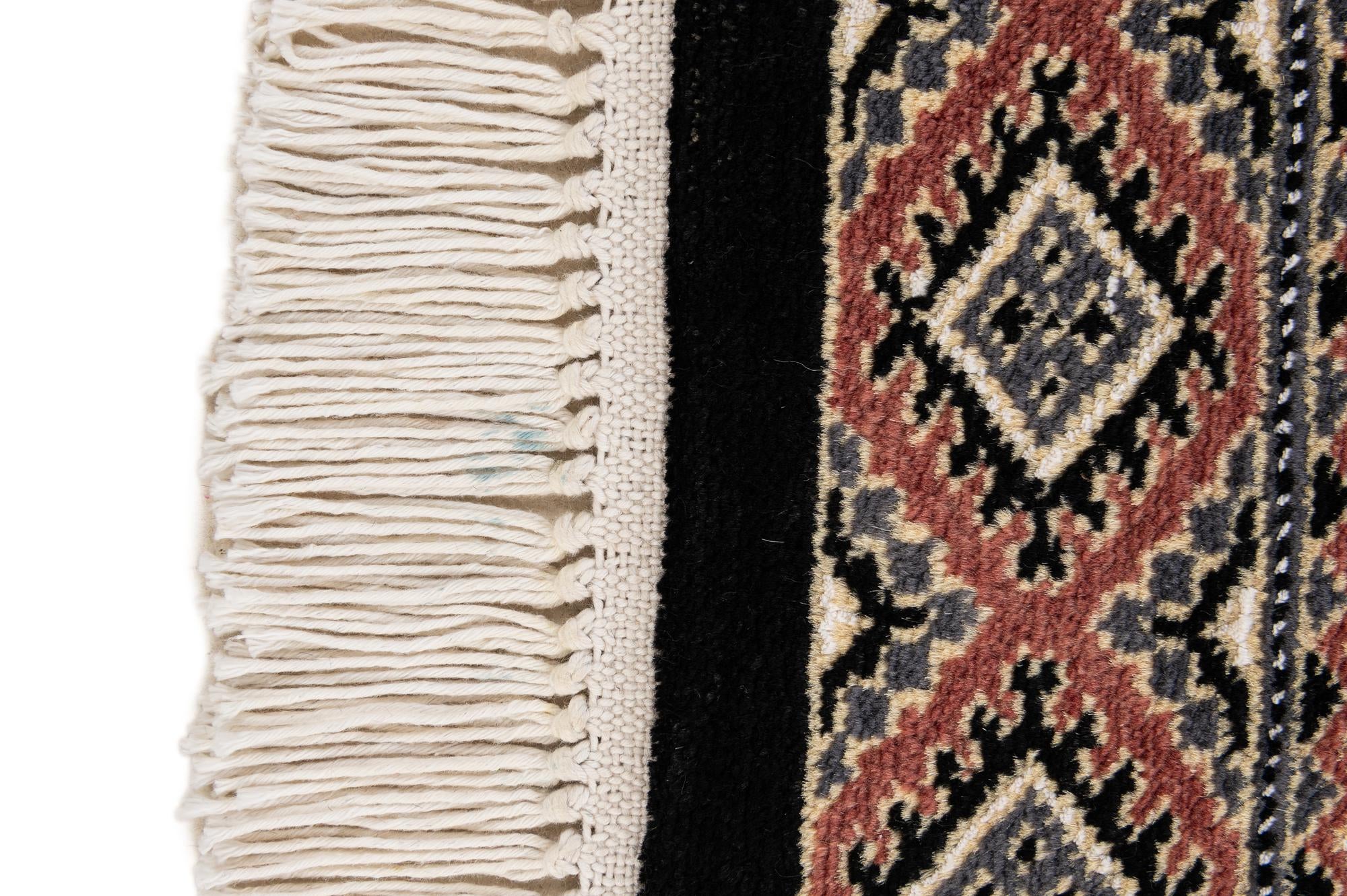 4' 3 x 5' 10 Hand Knotted Bokhara Rug