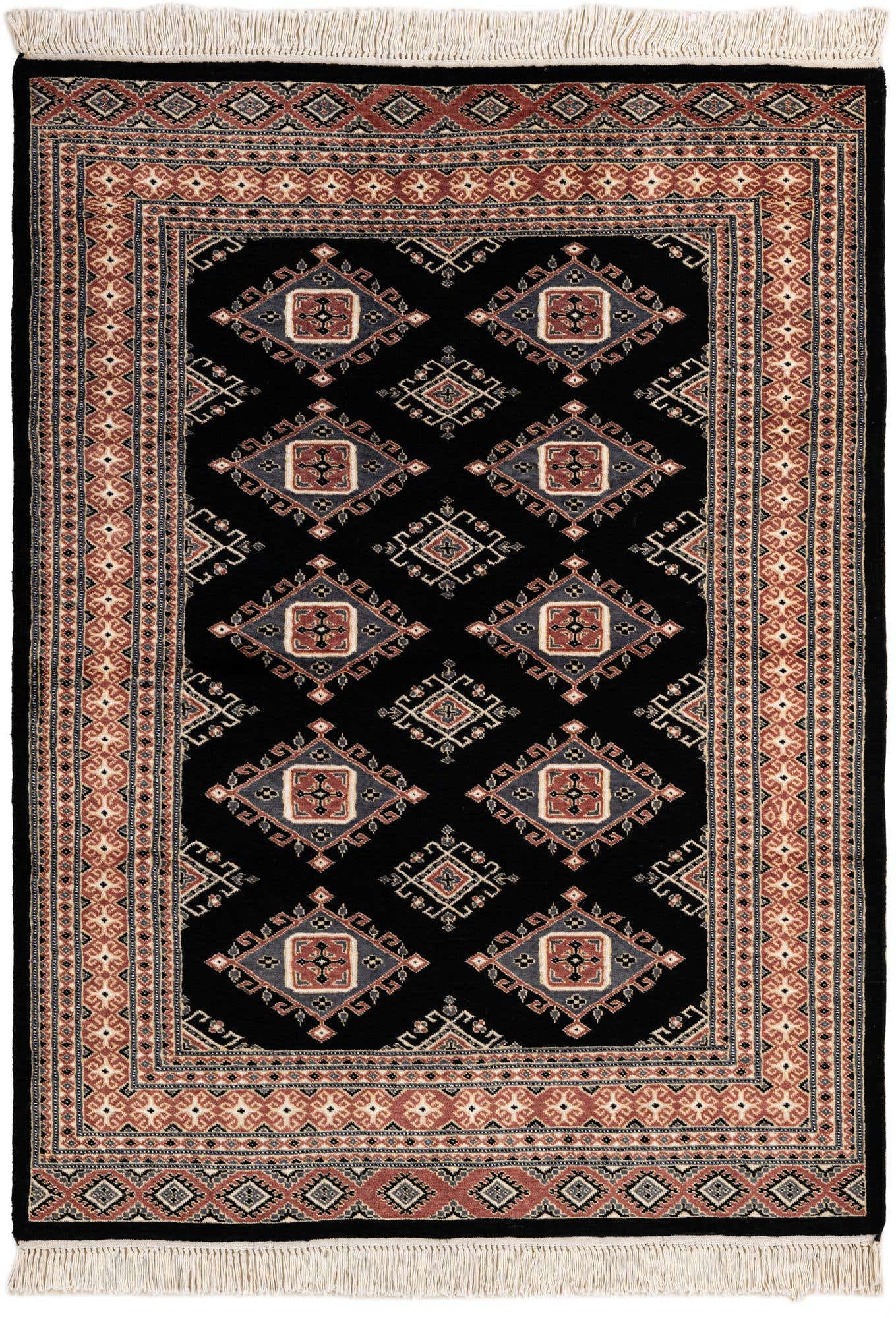 4' 3 x 5' 10 Hand Knotted Bokhara Rug
