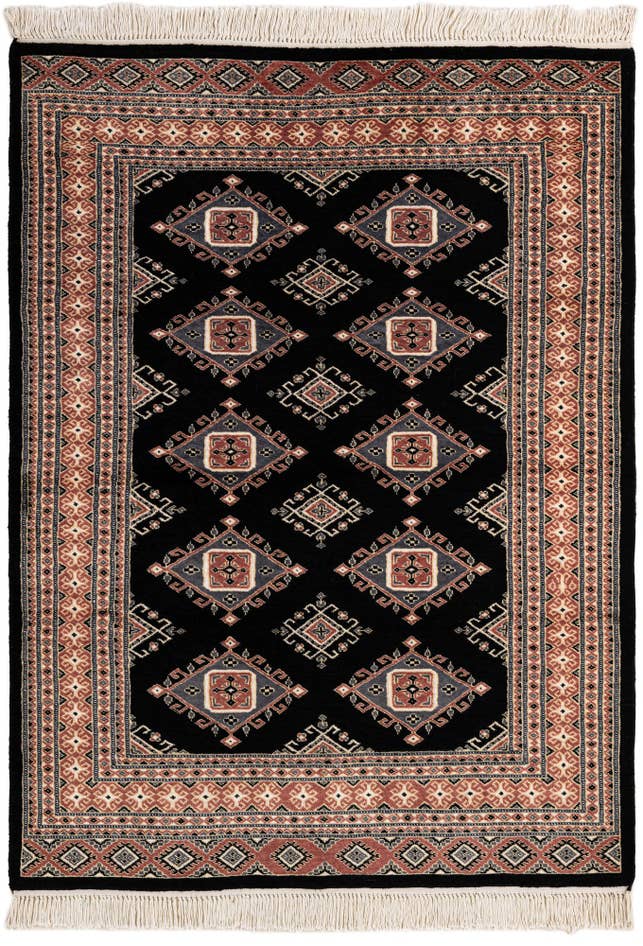 Detail image of 4' 3 x 5' 10 Hand Knotted Bokhara Rug