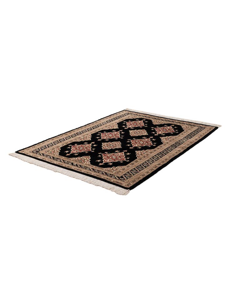 Detail image of 4' 3 x 6' Hand Knotted Bokhara Oriental Rug