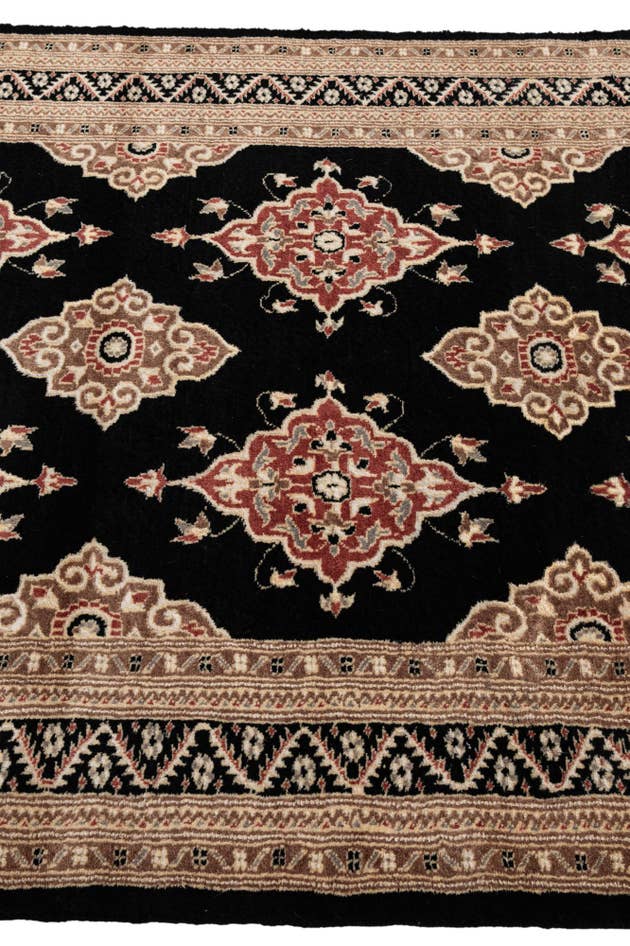 Detail image of 4' 3 x 6' Hand Knotted Bokhara Oriental Rug